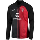 AC Milan Prematch Sweat Top - Black - Kit Captain