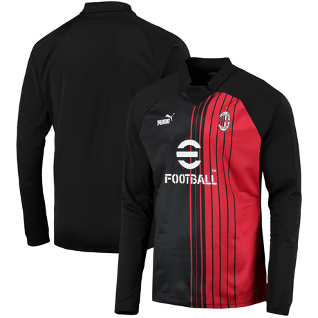 AC Milan Prematch Sweat Top - Black - Kit Captain