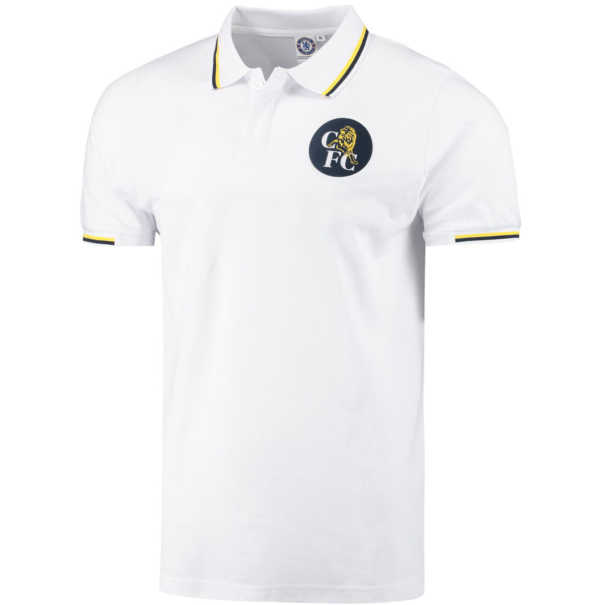 Chelsea Retro 98 Tipped Polo - White - Mens - Kit Captain