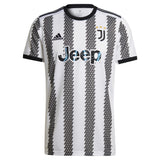 Juventus Home Shirt 2022-23 - Kids with Chiesa 7 printing - Kit Captain