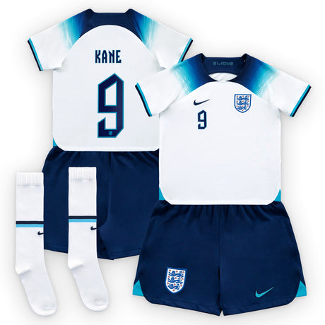 England Home Stadium Kit 2022 - Little Kids with Kane 9 printing - Kit Captain