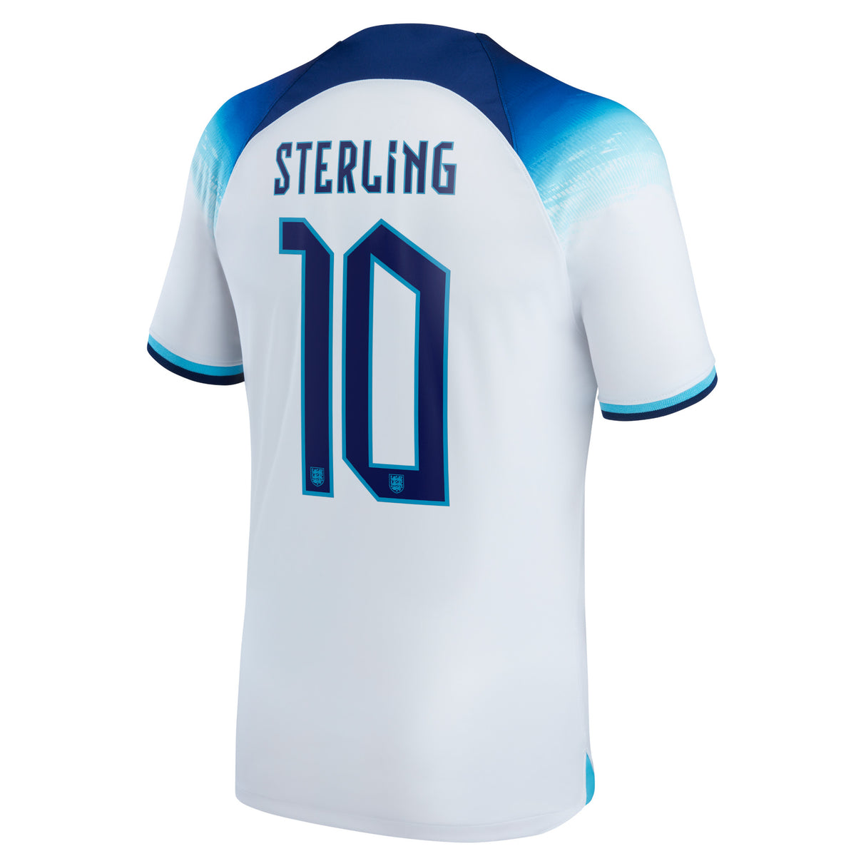 England Home Stadium Shirt 2022 - Kids with Sterling 10 printing - Kit Captain