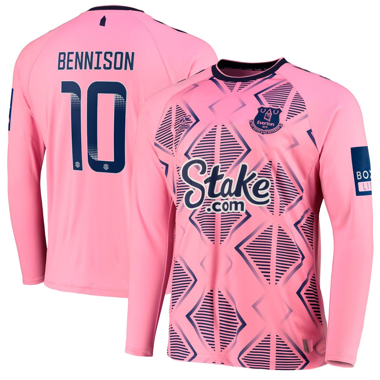 Everton WSL Away Shirt 2022-23 - Long Sleeve with Bennison 10 printing - Kit Captain