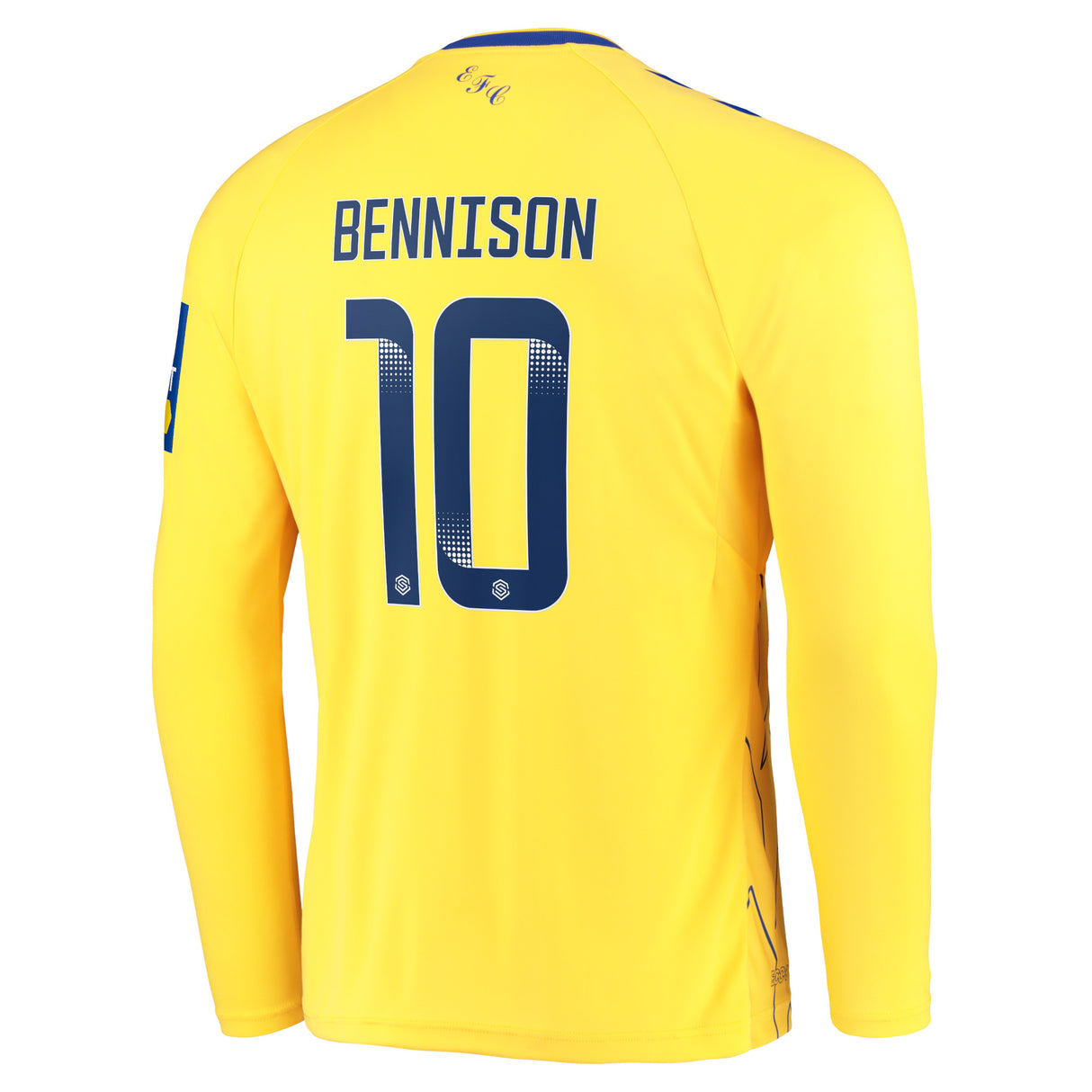 Everton WSL Third Shirt 2022-23 - Long Sleeve with Bennison 10 printing - Kit Captain