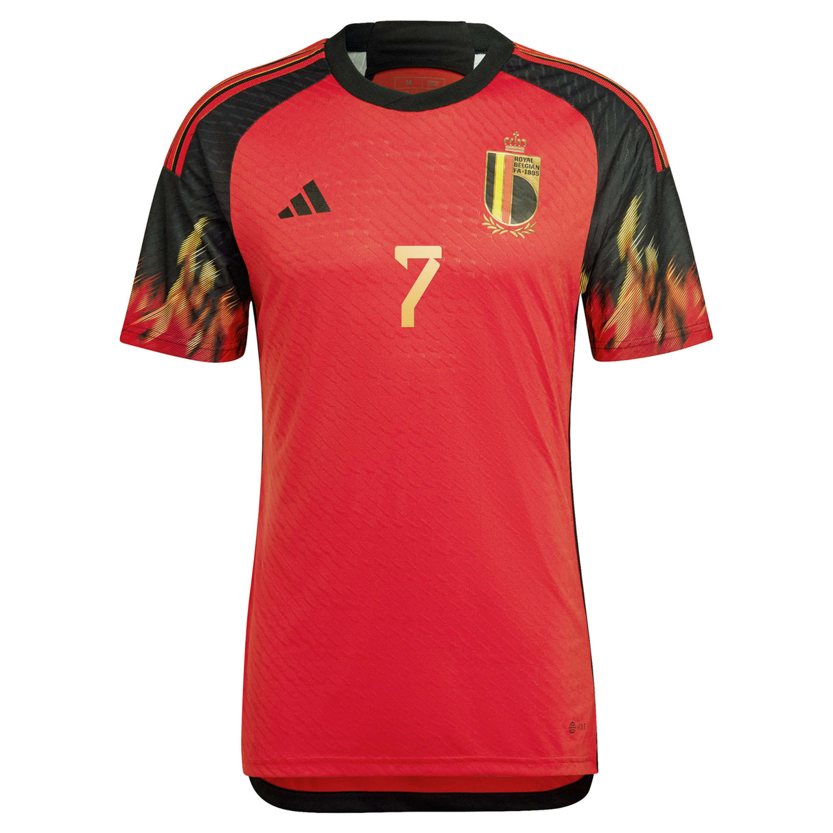 Belgium Home Authentic Shirt with De Bruyne 7 printing - Kit Captain