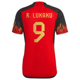 Belgium Home Shirt with Lukaku 9 printing - Kit Captain