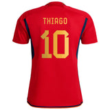 Spain Home Shirt with Thiago 10 printing - Kit Captain