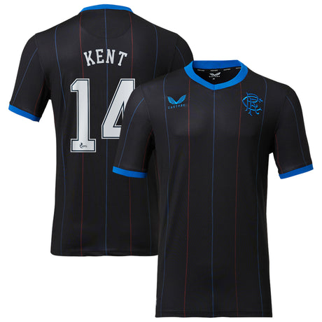 Glasgow Rangers Fourth Pro Shirt 2022-23 with Kent 14 printing - Kit Captain