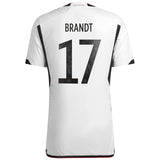 Germany Home Authentic Shirt 2022 with Brandt 17 printing - Kit Captain