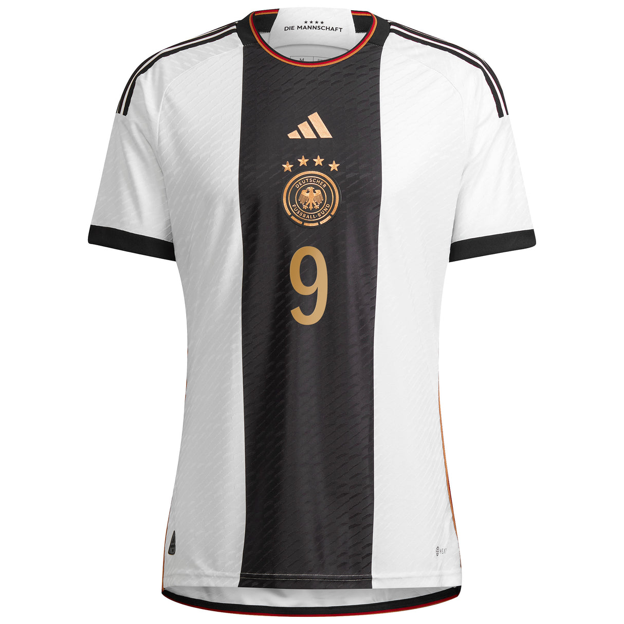 Germany Home Authentic Shirt 2022 with Füllkrug 9 printing - Kit Captain