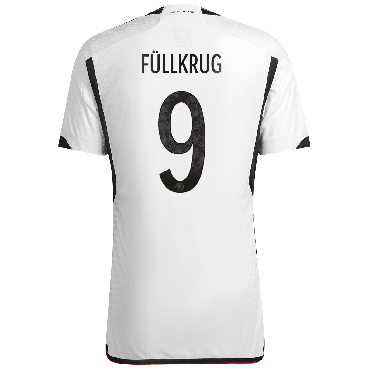 Germany Home Authentic Shirt 2022 with Füllkrug 9 printing - Kit Captain