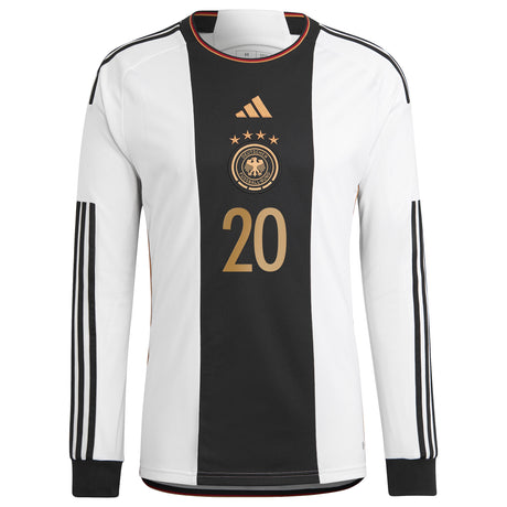 Germany Home Shirt 2022 - Long Sleeve with Günter 20 printing - Kit Captain