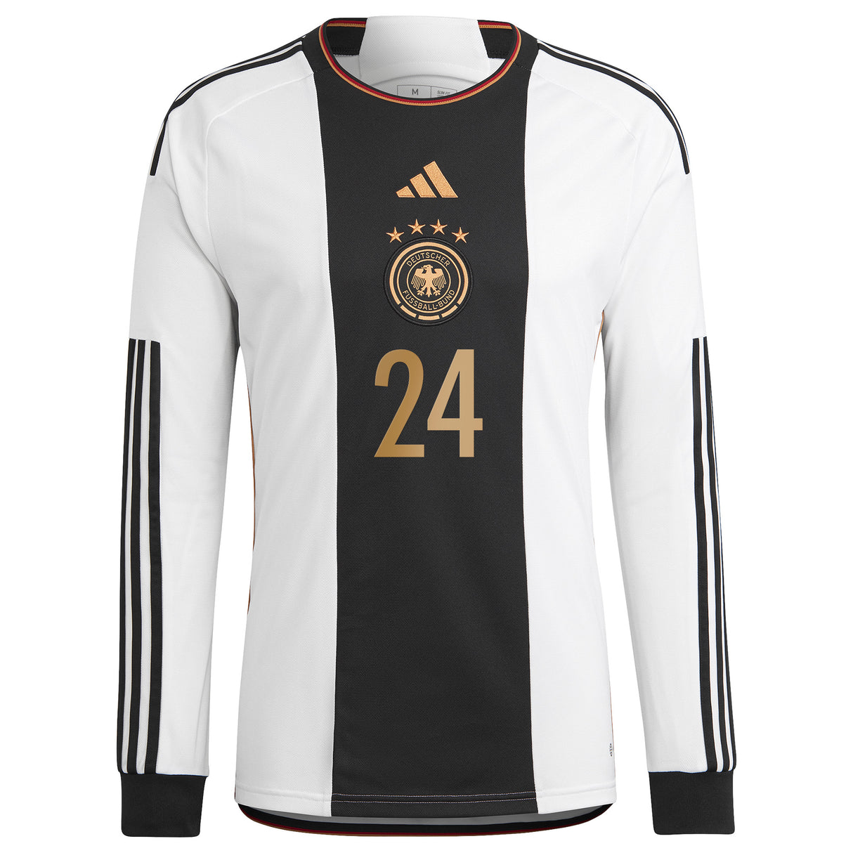 Germany Home Shirt 2022 - Long Sleeve with Adeyemi 24 printing - Kit Captain