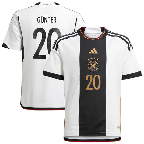 Germany Home Shirt 2022 - Kids with Günter 20 printing - Kit Captain