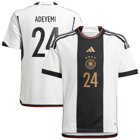 Germany Home Shirt 2022 - Kids with Adeyemi 24 printing - Kit Captain