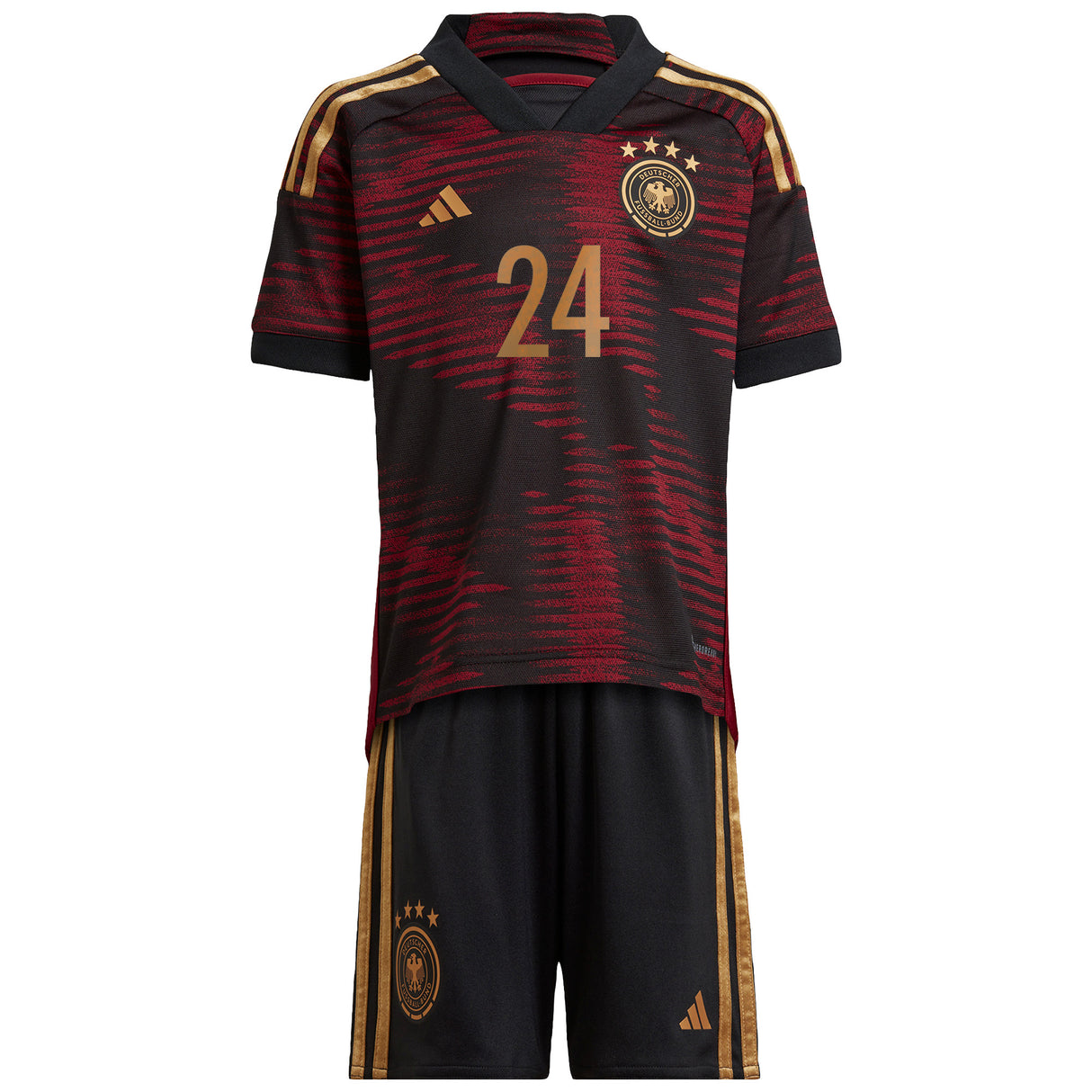 Germany Away Minikit 2022 with Adeyemi 24 printing - Kit Captain