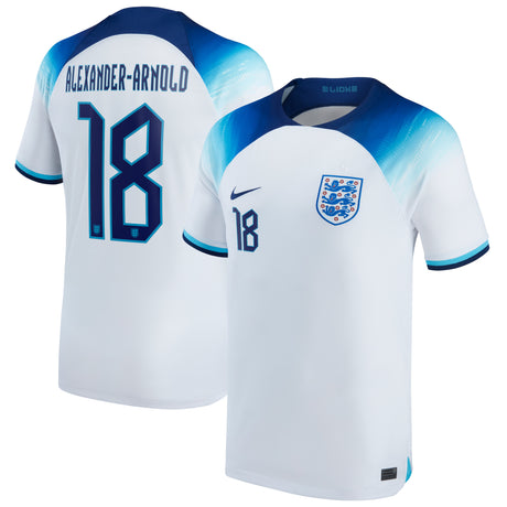 England Home Stadium Shirt 2022 with Alexander-Arnold 18 printing - Kit Captain