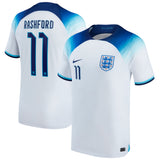 England Home Stadium Shirt 2022 with Rashford 11 printing - Kit Captain