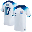 England Home Stadium Shirt 2022 with Saka 17 printing - Kit Captain