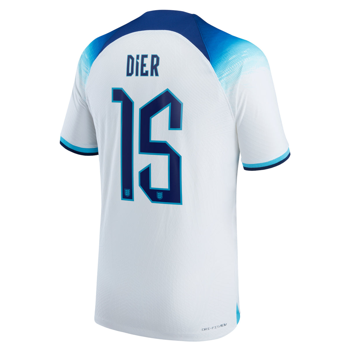 England Home Match Shirt 2022 with Dier 15 printing - Kit Captain