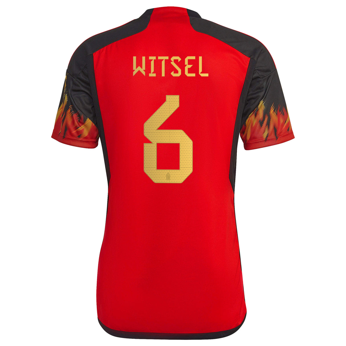 Belgium Home Shirt 2022 with Witsel 6 printing - Kit Captain