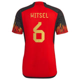 Belgium Home Shirt 2022 with Witsel 6 printing - Kit Captain