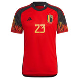 Belgium Home Shirt 2022 with Batshuayi 23 printing - Kit Captain