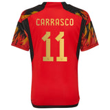 Belgium Home Shirt 2022 - Kids with Carrasco 11 printing - Kit Captain