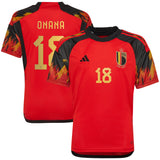 Belgium Home Shirt 2022 - Kids with Onana 18 printing - Kit Captain