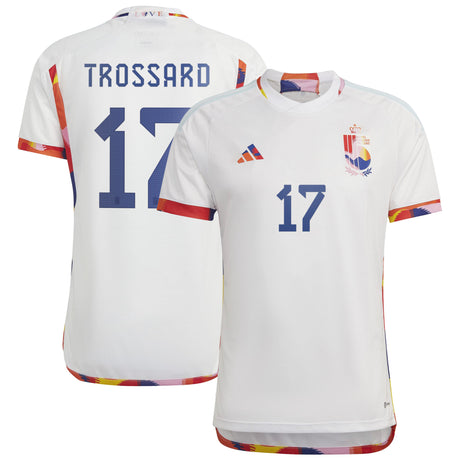 Belgium Away Shirt 2022 with Trossard 17 printing - Kit Captain