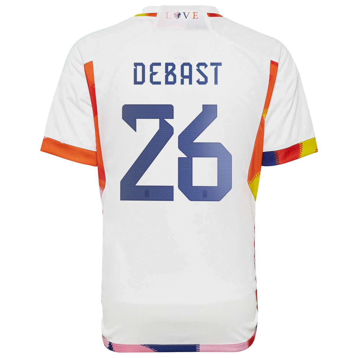 Belgium Away Shirt 2022 - Kids with Debast 26 printing - Kit Captain