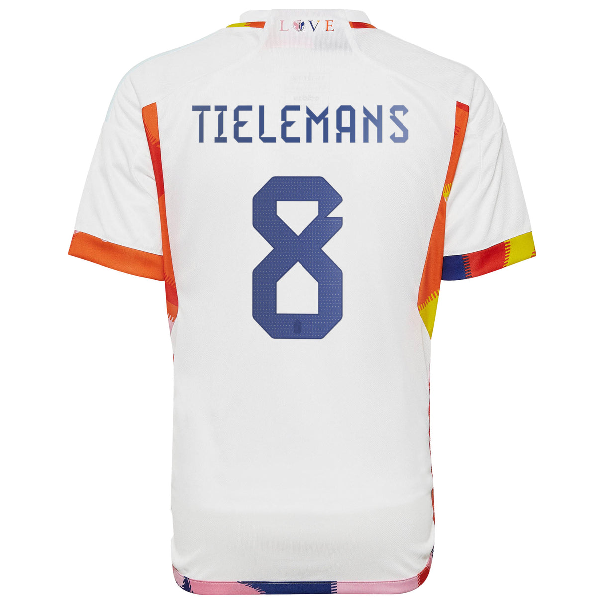 Belgium Away Shirt 2022 - Kids with Tielemans 8 printing - Kit Captain