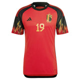 Belgium Home Authentic Shirt 2022 with Kees 19 printing - Kit Captain