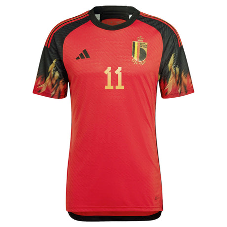 Belgium Home Authentic Shirt 2022 with Cayman 11 printing - Kit Captain