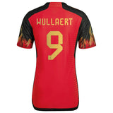 Belgium Home Authentic Shirt 2022 with Wullaert 9 printing - Kit Captain