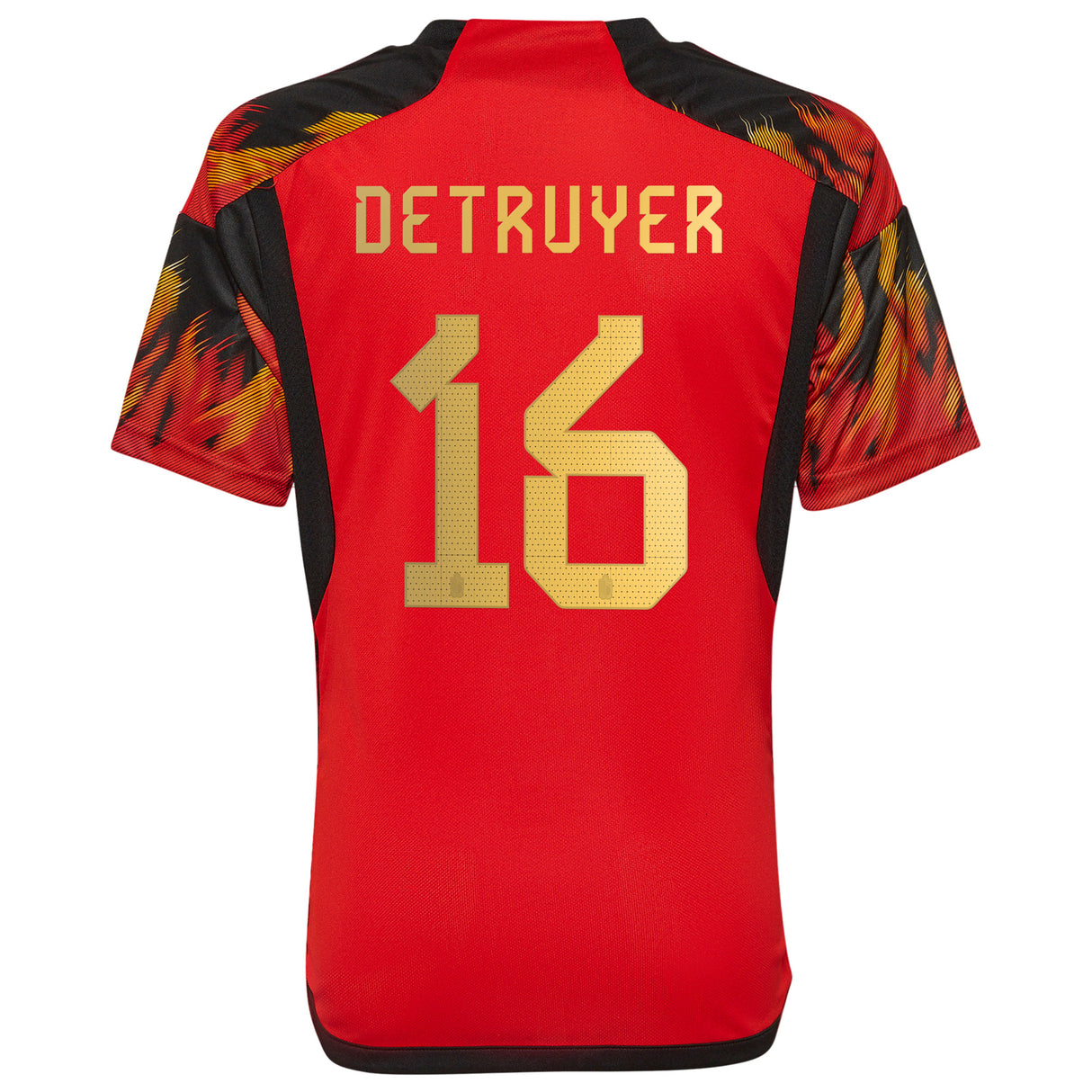 Belgium Home Shirt 2022 - Kids with Detruyer 16 printing - Kit Captain