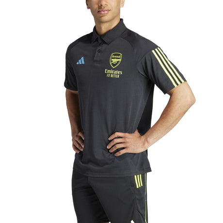 Arsenal adidas Training Polo - Black - Kit Captain