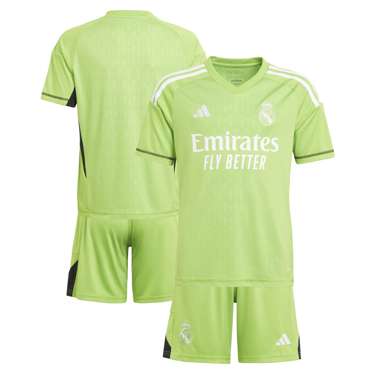 Real Madrid adidas Home Goalkeeper Youthkit 2023-24 - Kit Captain