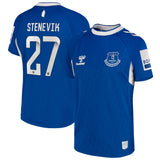 Everton WSL Home Shirt 2022-23 - Kids with Stenevik 27 printing - Kit Captain