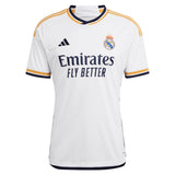 Real Madrid adidas Home Shirt 2023-24 with Camavinga 12 printing - Kit Captain