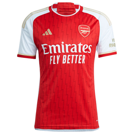 Arsenal adidas Home Shirt 2023-24 with í˜degaard 8 printing - Kit Captain