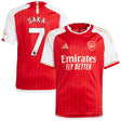 Arsenal adidas Home Shirt 2023-24 - Kids with Saka 7 printing - Kit Captain