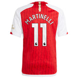 Arsenal adidas Home Shirt 2023-24 - Kids with Martinelli 11 printing - Kit Captain