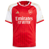 Arsenal adidas Home Shirt 2023-24 - Kids with Gabriel 6 printing - Kit Captain