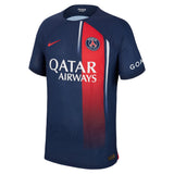 Paris Saint-Germain Nike Home Dri Fit Adv Match Shirt 2023-24 with Hakimi 2 printing - Kit Captain