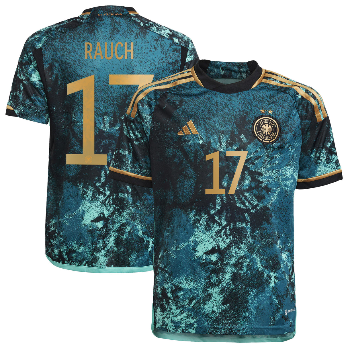 Germany Away Shirt 2023 - Kids with Rauch 17 printing - Kit Captain