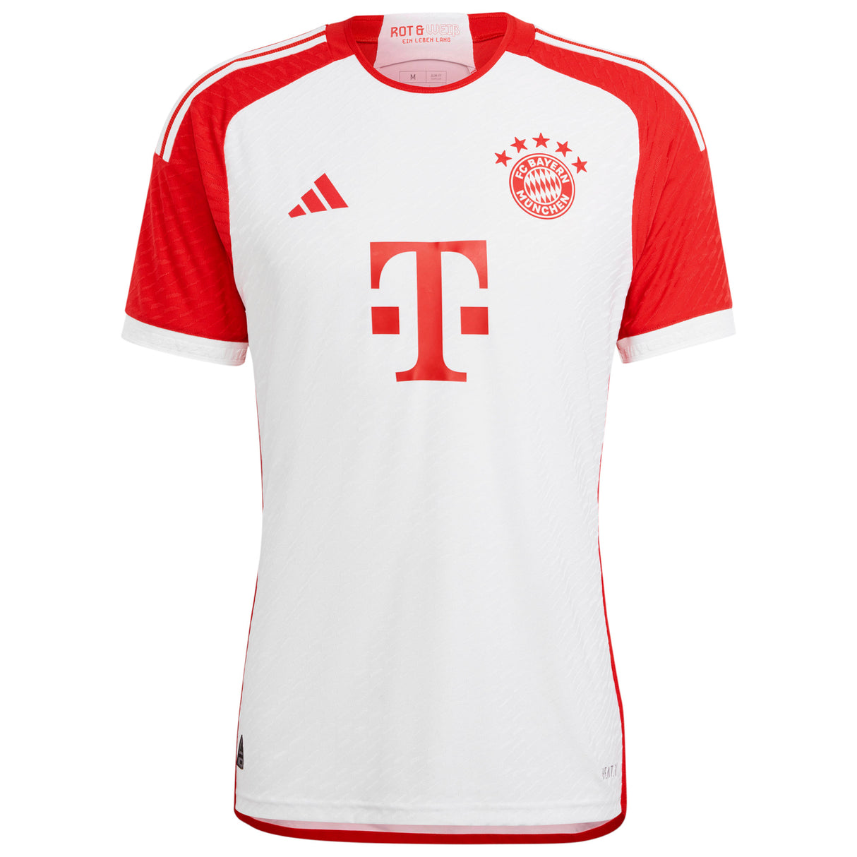 FC Bayern adidas Home Authentic Shirt 2023-24 with Ibrahimovic 46 printing - Kit Captain