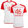 FC Bayern adidas Home Authentic Shirt 2023-24 with Ibrahimovic 46 printing - Kit Captain