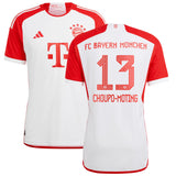 FC Bayern adidas Home Authentic Shirt 2023-24 with Choupo-Moting 13 printing