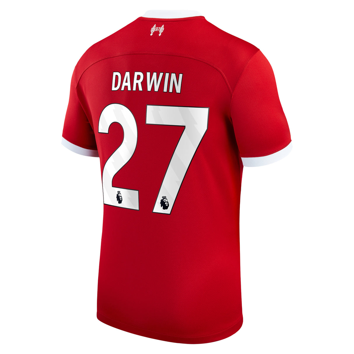 Liverpool Nike Home Stadium Shirt - 2023-24 with Darwin 27 printing - Kit Captain